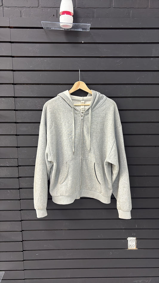 ALO Grey Zip Up Hoodie USED