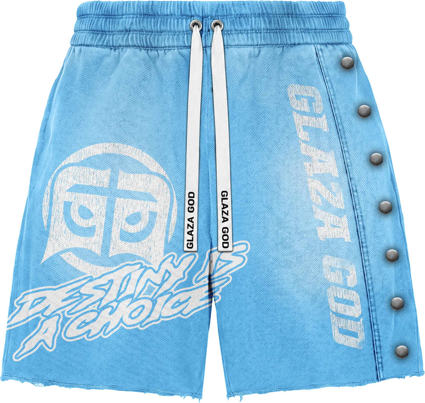 Glazagod Heavyweight Blue Washed Shorts