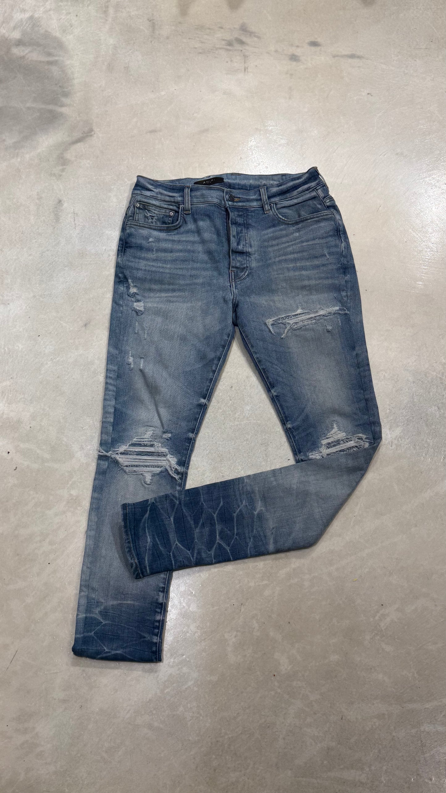 Amiri MX1 Skinny Distressed Jeans Used No Tags