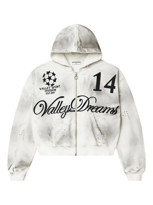 Valley Dreams Oreo 14 zip-up hoodie