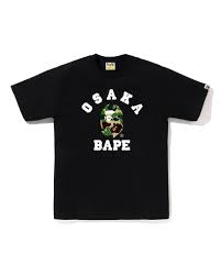 Bape Black College Osaka Tee