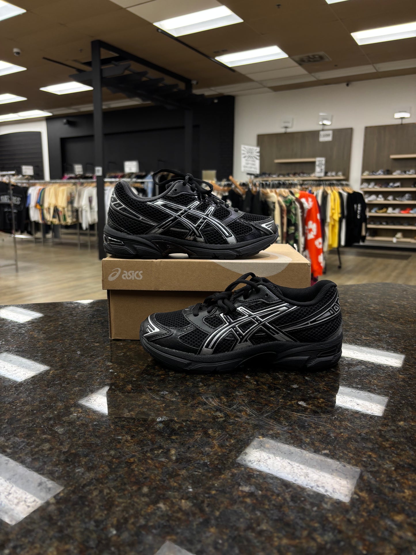 ASICS Gel-1130 Black Pure Silver Defected