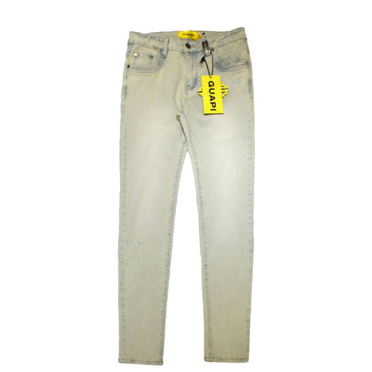 Guapi Faded Light green Wash Denim Jeans
