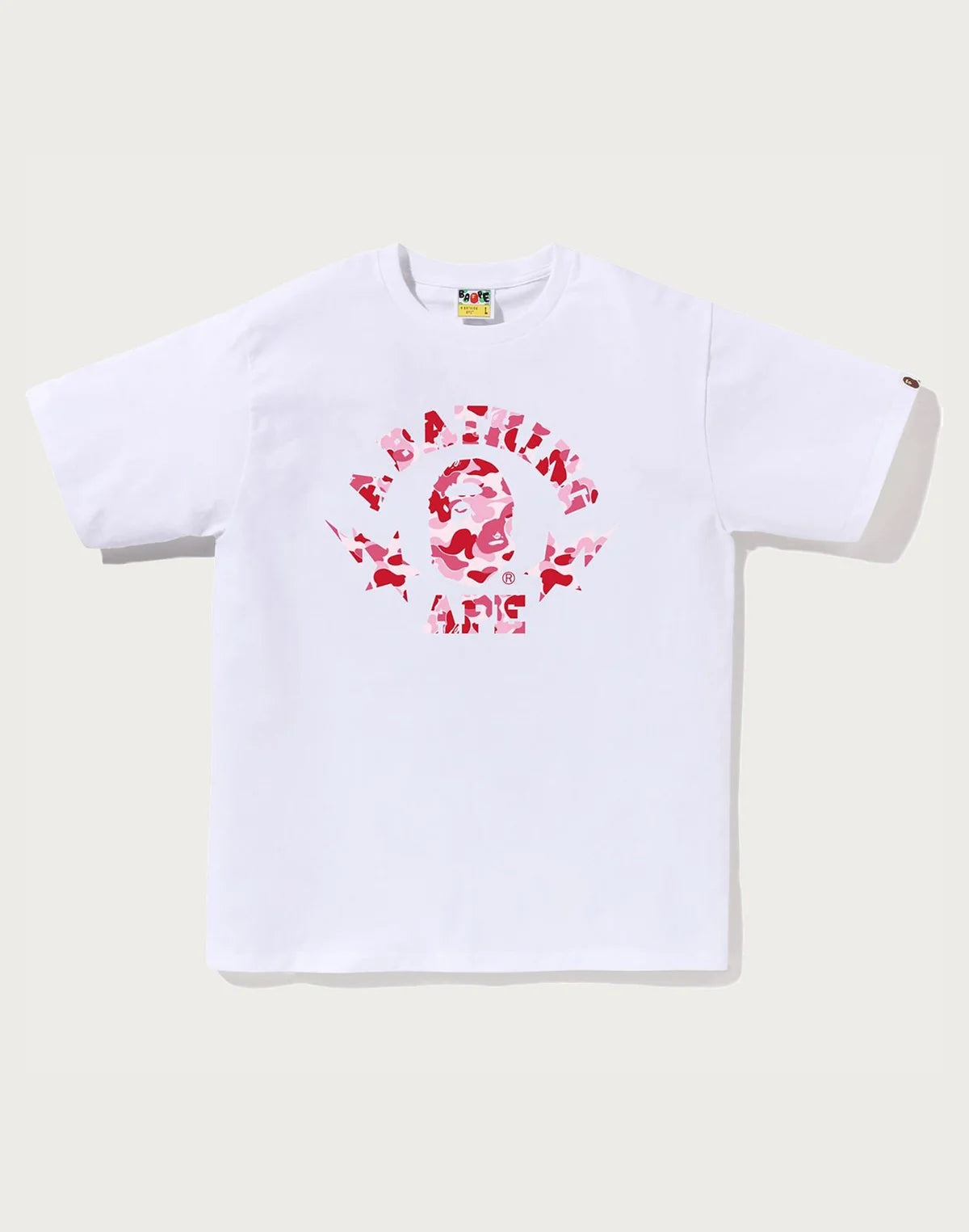 Bape Sta Pink Camo White Tee