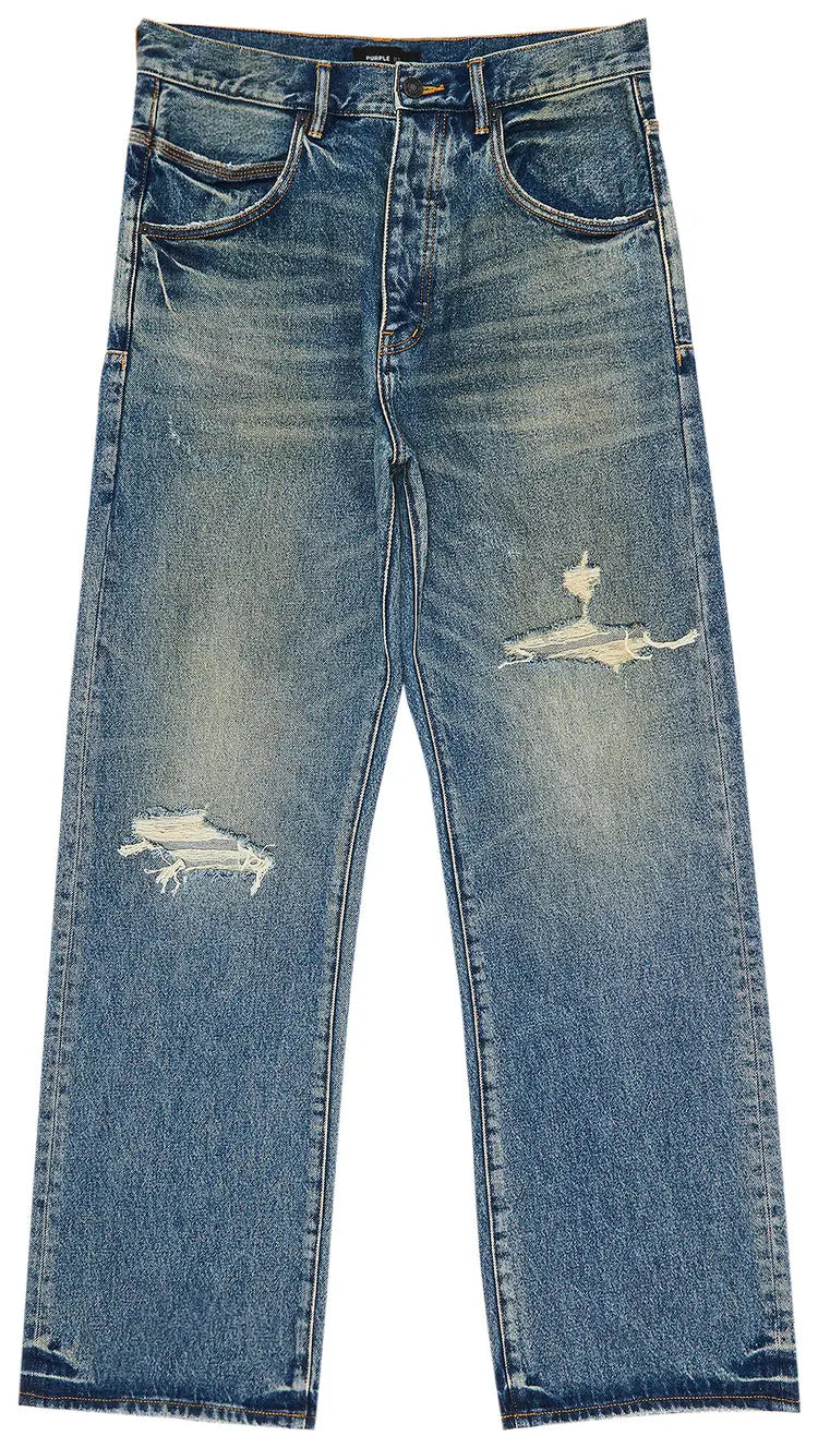 Purple Brand Loose Fit Blue Jeans