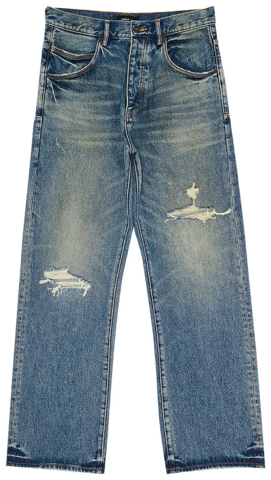 Purple Brand Loose Fit Blue Jeans