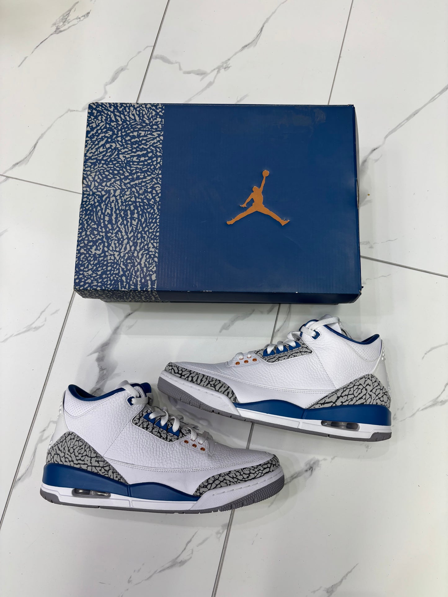 Jordan 3 True Blue Used With Box