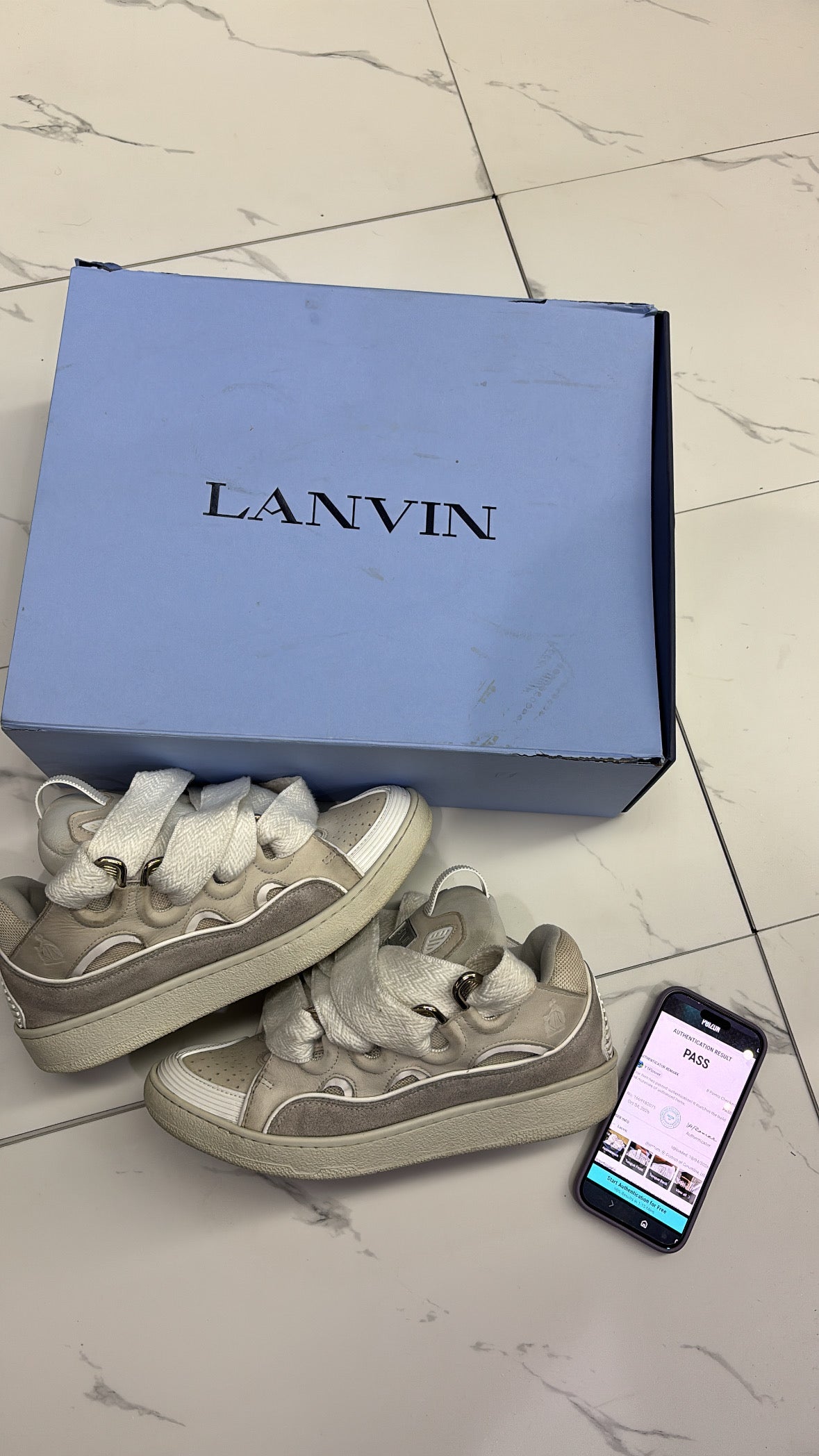 White Lanvins Used With Box