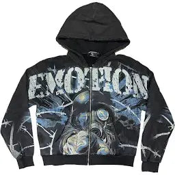 Mixed Emotion #8 Acid Wash “Radioactive” Zip Up