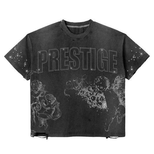 Prestige “Rhinestone” Distress Tee