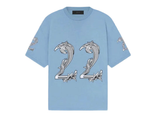 Amiri Blue Oversized 22 tee