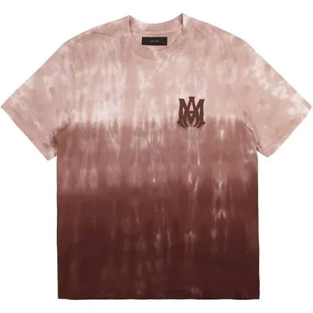 Amiri brown dip dyed ma core logo tee