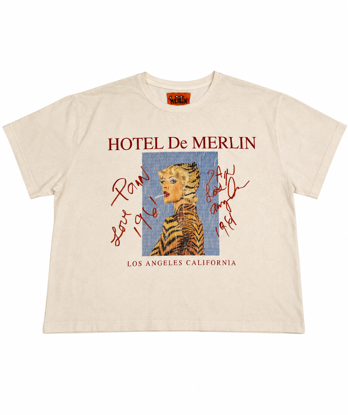Hotel De Merlin Cheetah Lady Tee