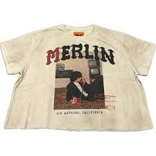 Merlin The Red Phone Cream Tee