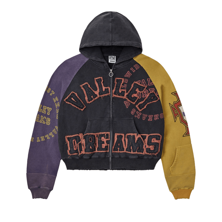 Vale Forever Crest Purple/Yellow Zip Up Hoodie
