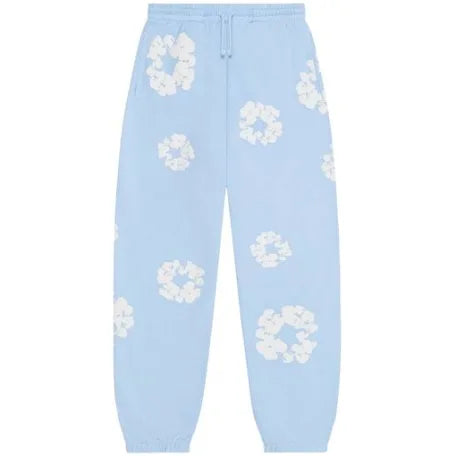 Denim Tears The Cotton Wreath Powder blue Sweatpants