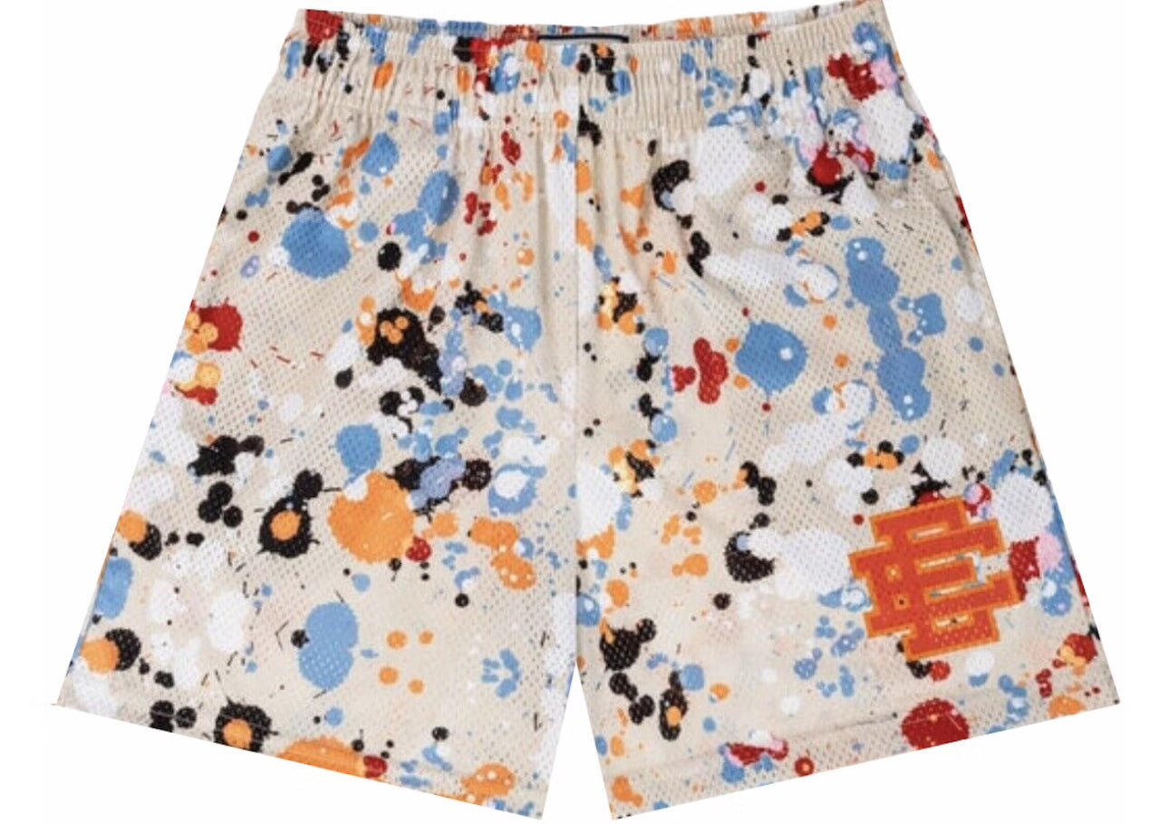 Eric Emmanuel White Splatter Shorts
