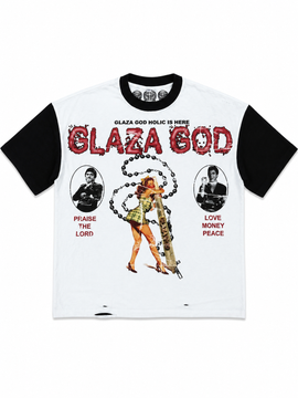 GlazaGod La Santa Black White Tee
