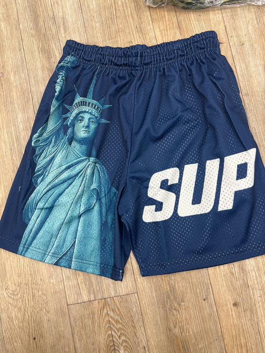 Sup Statue Blue Short
