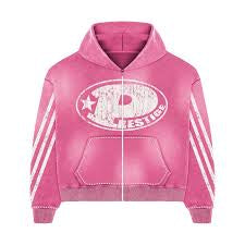 Prestige Pink Big P Zip Up Hoodie