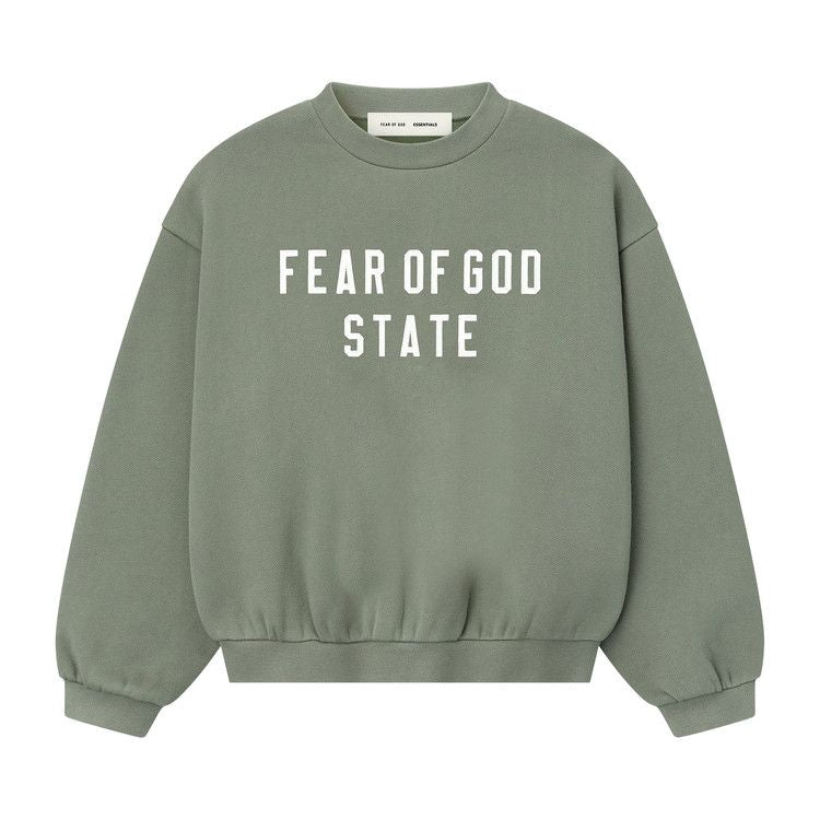 Essentials Fear of God Kids Moss 90's Longsleeve Crewneck