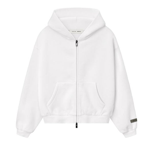 Essentials Fear of God Kids Fleece 'Cloud White' Zip-Up