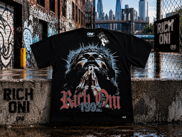 Rich Oni Black Faith Over Fear Tee