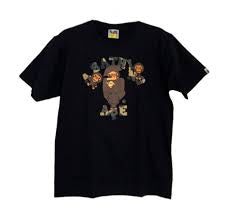Bape Black College Milo Tee