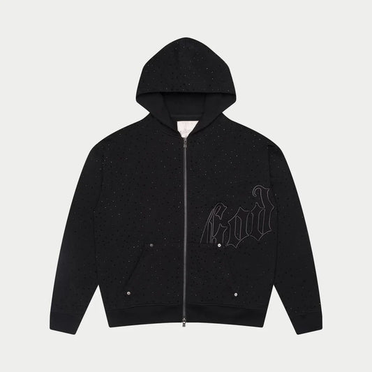 GODSPEED OG LOGO VVS Tripple Black Zip Up Hoodie
