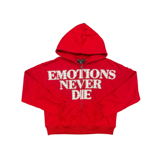 Mixed Emotion #4 Red Never Die Zip Up