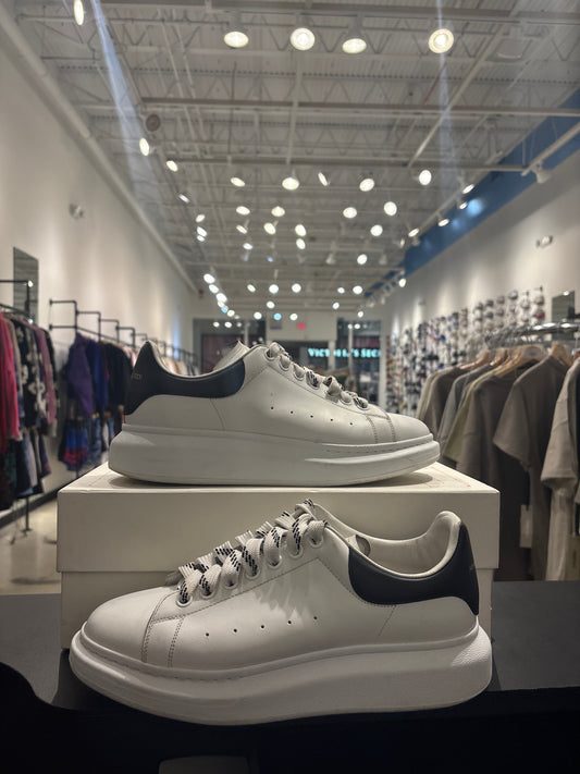 Alexander McQueen Larry Oversized low-top sneakers in white leather Used with Box