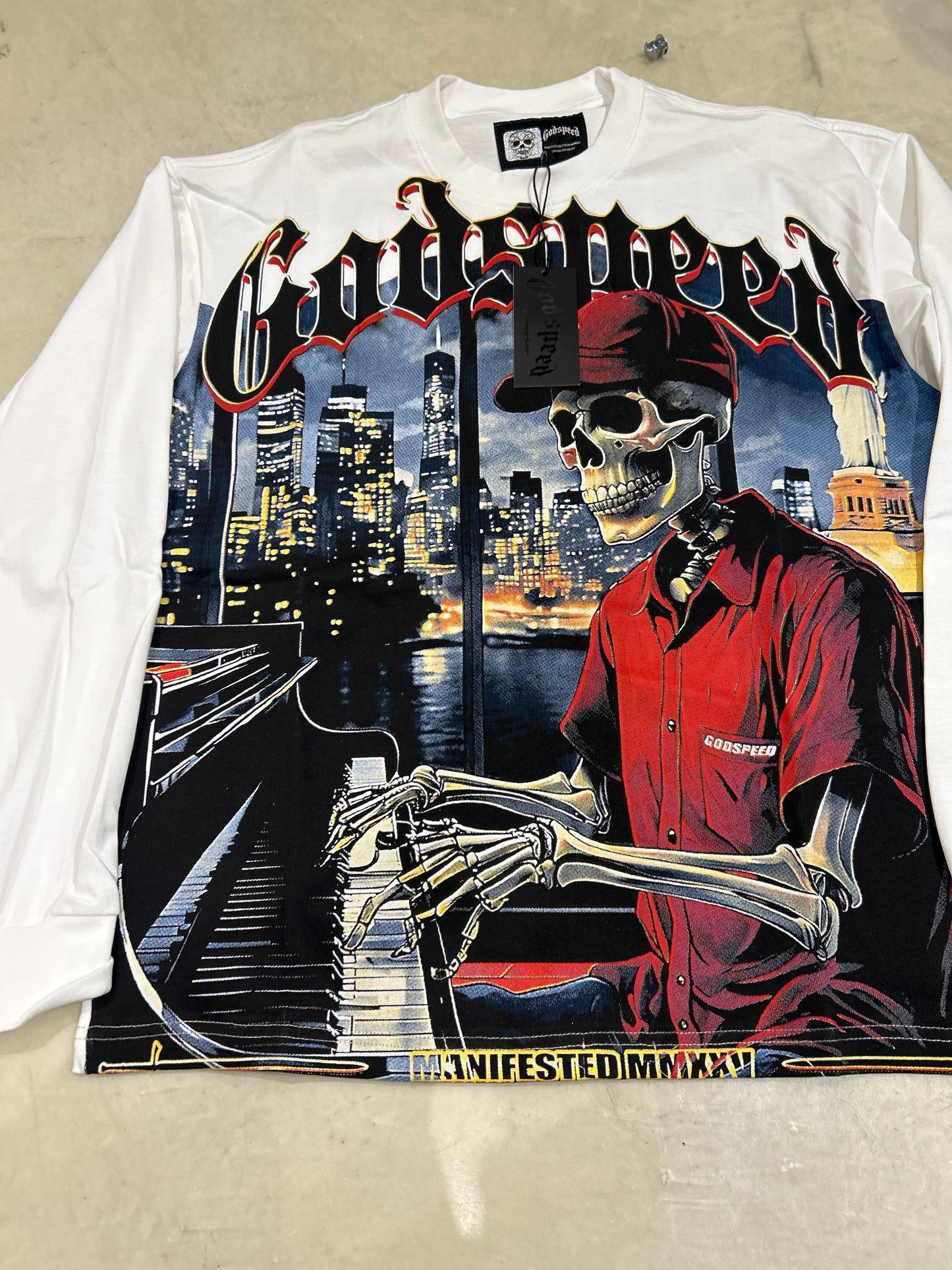 Godspeed White Piano LongSleeve