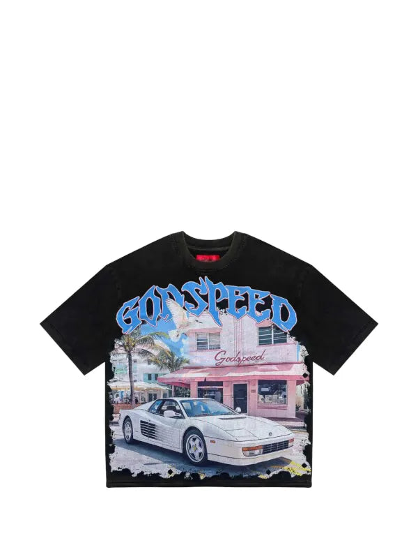 GodSpeed Black Art Basel Rarri Tee