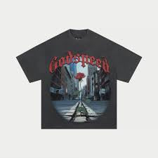 Godspeed Grey Rose On Street Tee
