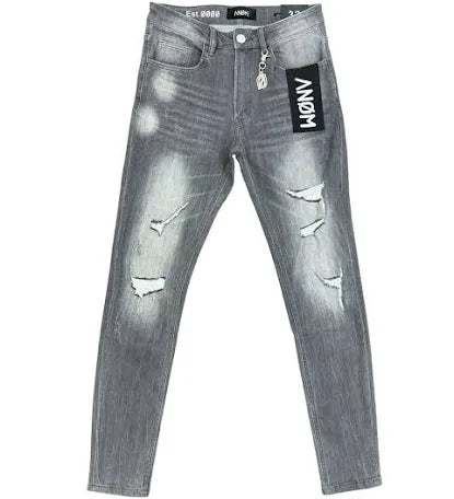 ANOM Avenue Light Gray Wash Skinny Jean