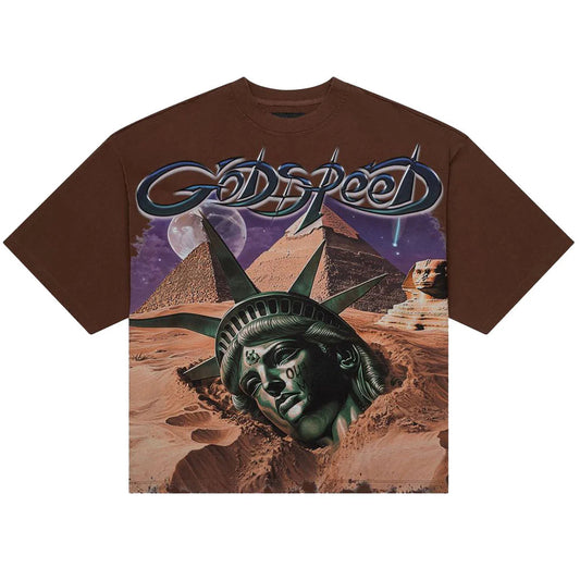 Godspeed brown mother Cairo tee