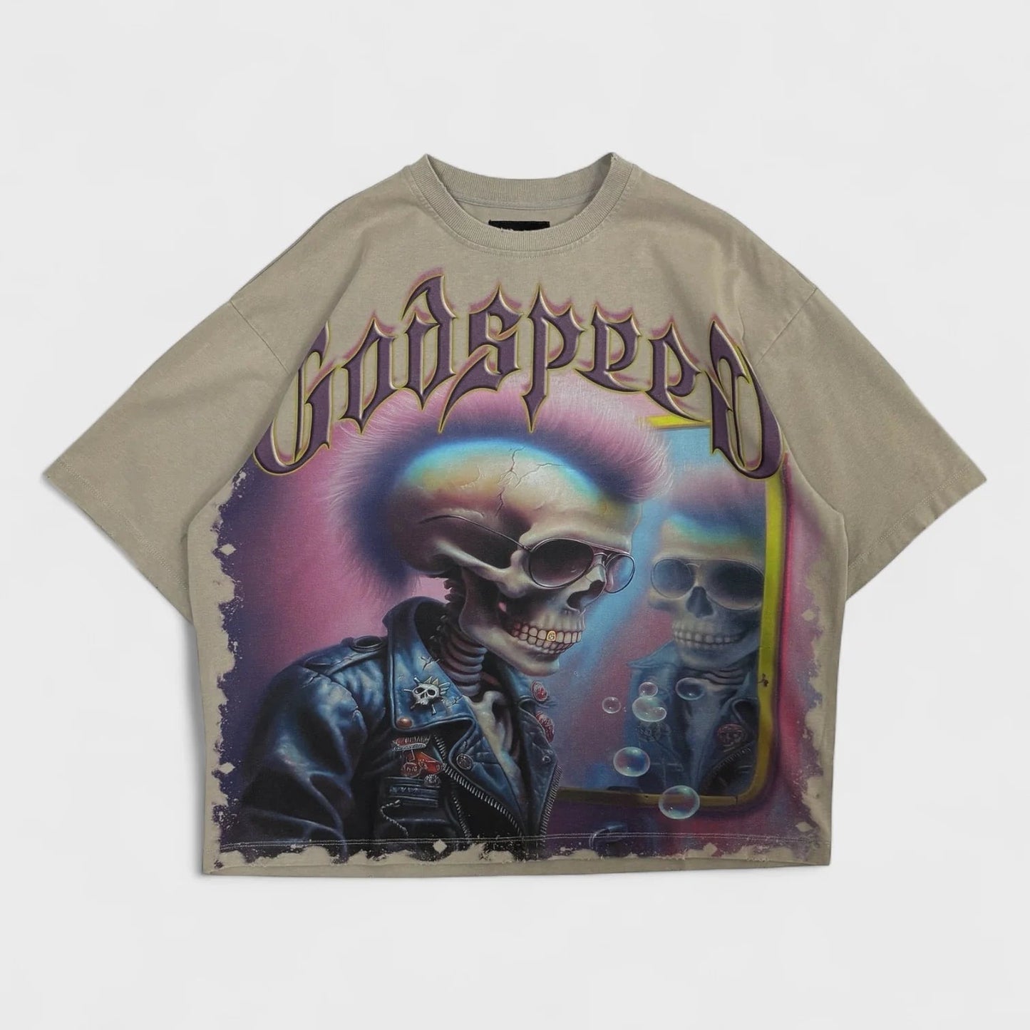 God speed grey Man in the Mirror tee