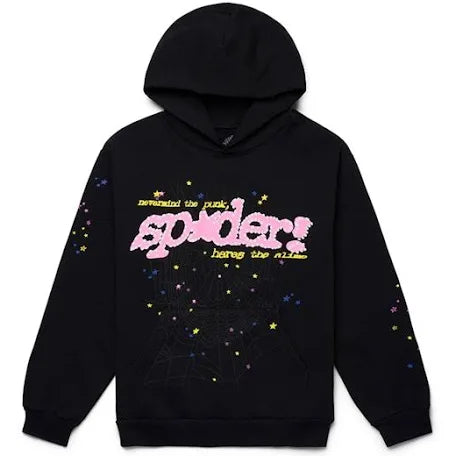 Sp5der Black Hoodie