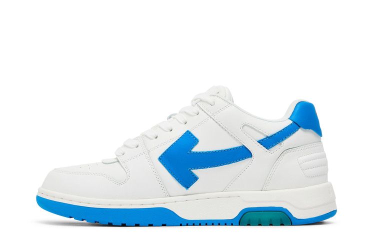 Off white Lowe tops “OOO” blue & white USED with box