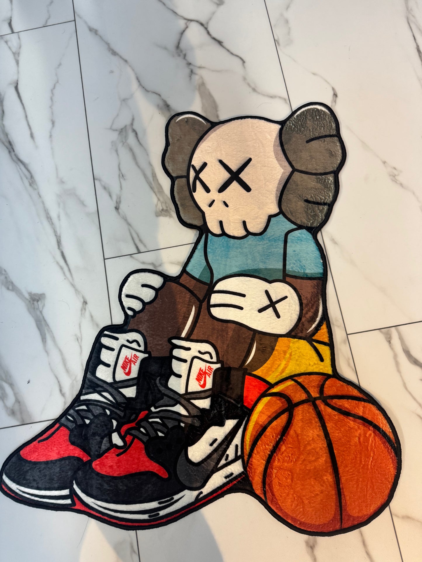 kaws basketball Rug