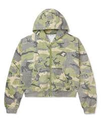 Vale Green Camo Forever Zip Up Hoodie