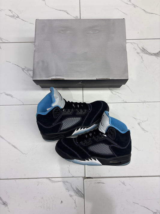Jordan 5 Black University Blue USED W BOX