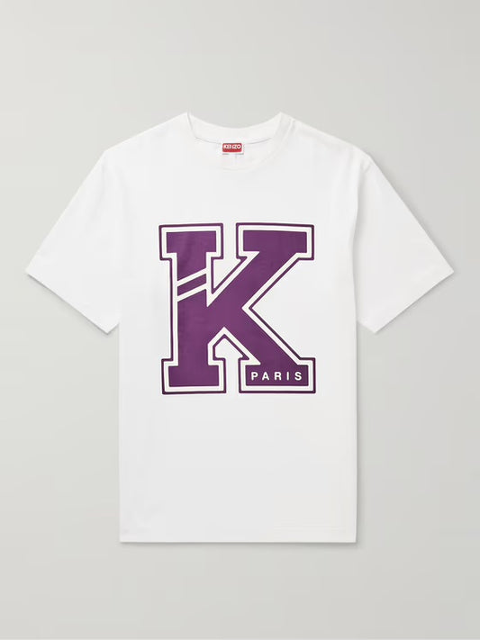 Kenzo White Purple K Tee